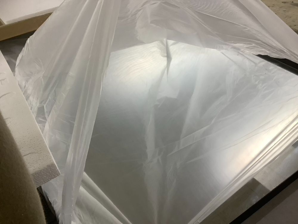 Black Metal Framed Wall Mirror 48" x 30" - Image 4 - Lot 182