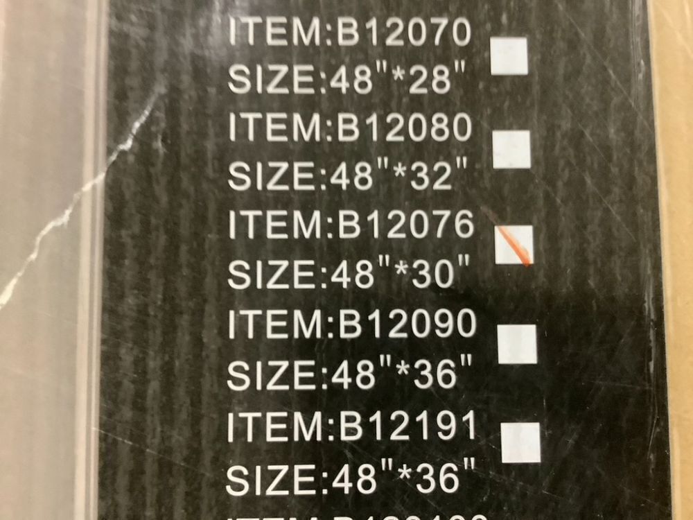 Black Metal Framed Wall Mirror 48" x 30" - Image 6 - Lot 182