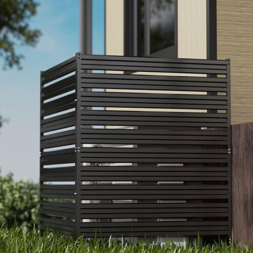 Metal Privacy Fence Panels, 42" x 38", 2 Panels - Lot 188