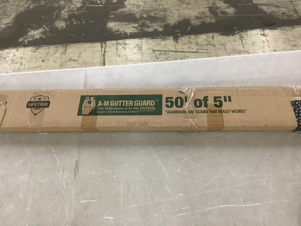 A-M Aluminum Gutter Guard 50' of 5" - Image 2 - Lot 282