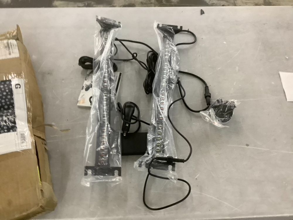 LUMENIX LED Traffic Advisor Strobe Light Bar w/Controller 19 Inch, Amber White, 2 Pack - Image 2 - Lot 786