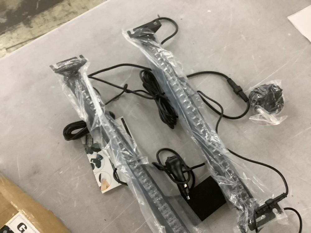 LUMENIX LED Traffic Advisor Strobe Light Bar w/Controller 19 Inch, Amber White, 2 Pack - Image 4 - Lot 786