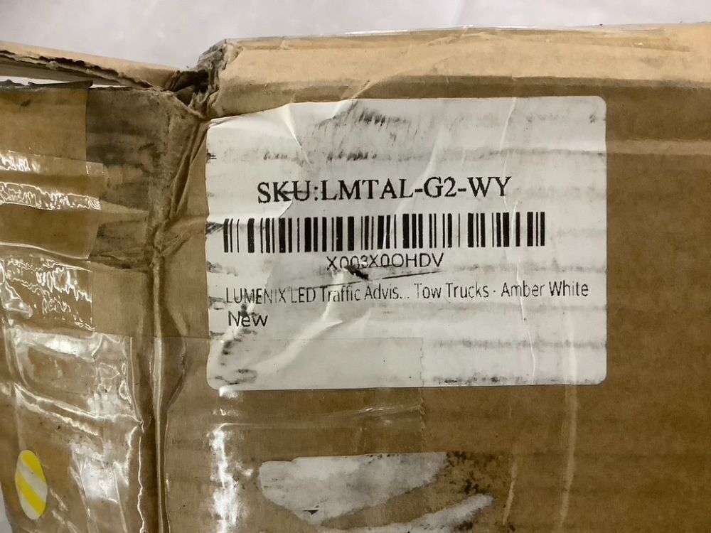 LUMENIX LED Traffic Advisor Strobe Light Bar w/Controller 19 Inch, Amber White, 2 Pack - Image 8 - Lot 786