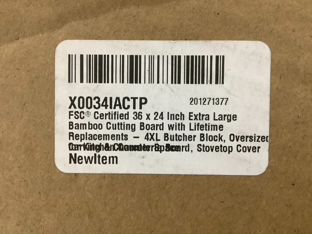 4XL Bamboo Cutting Board, 36" x 24" - Image 5 - Lot 183