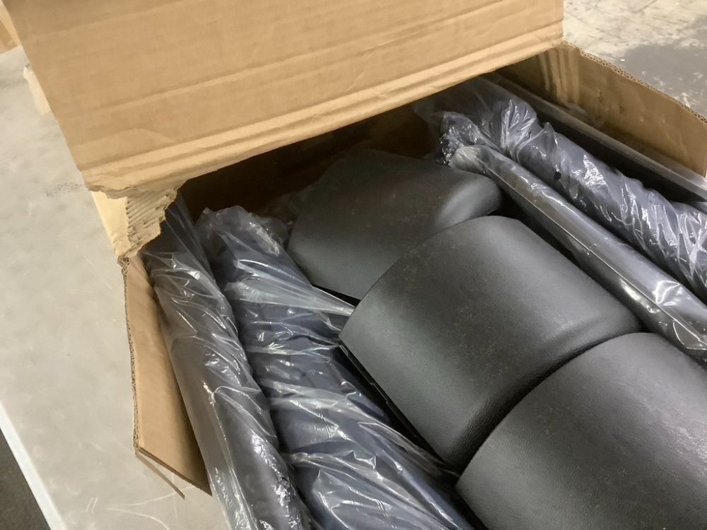 DomeShade 15ft Patio Umbrella with Base, Blue - Image 7 - Lot 184