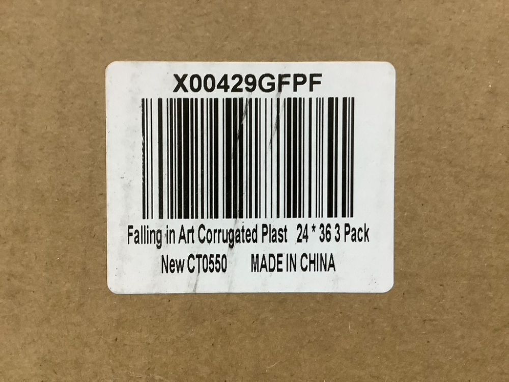 Falling in Art 24x36 Corrugated Plastic Sheets, 3 Pack - Image 5 - Lot 586