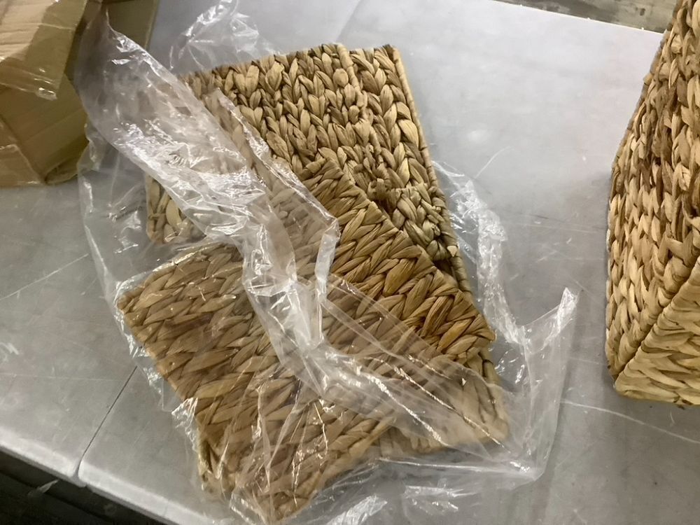 Woven Storage Baskets, 10.5", Set of 2 - Image 3 - Lot 588