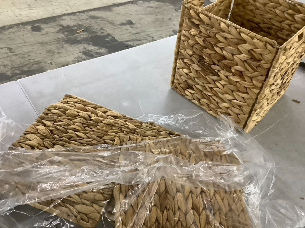 Woven Storage Baskets, 10.5", Set of 2 - Image 4 - Lot 588