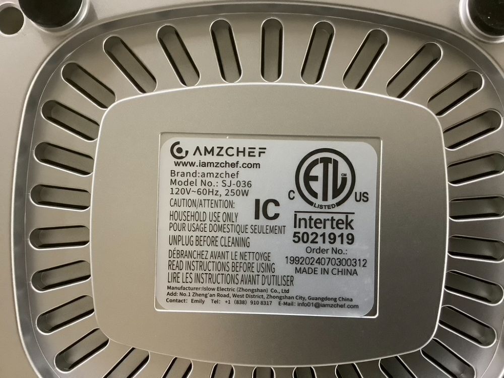 AMZCHEF 5.8" Extra Self-Feeding Cold Press Juicer with Large Auger & Triple Strainers - Image 5 - Lot 185