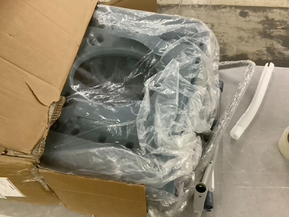 DMI Drop Arm Portable Toilet Commode, Extra-Wide Seat, 500 Pound Weight Capacity - Image 4 - Lot 383