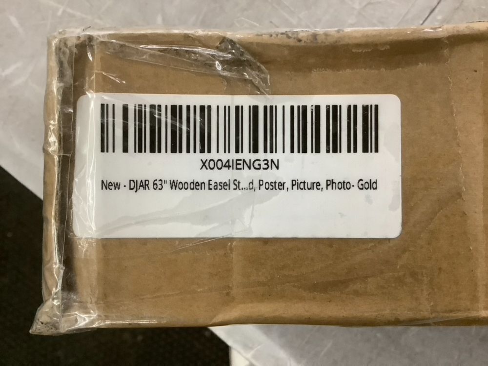 DJAR 63" Wooden Easel Stand for Sign, Gold - Image 7 - Lot 585