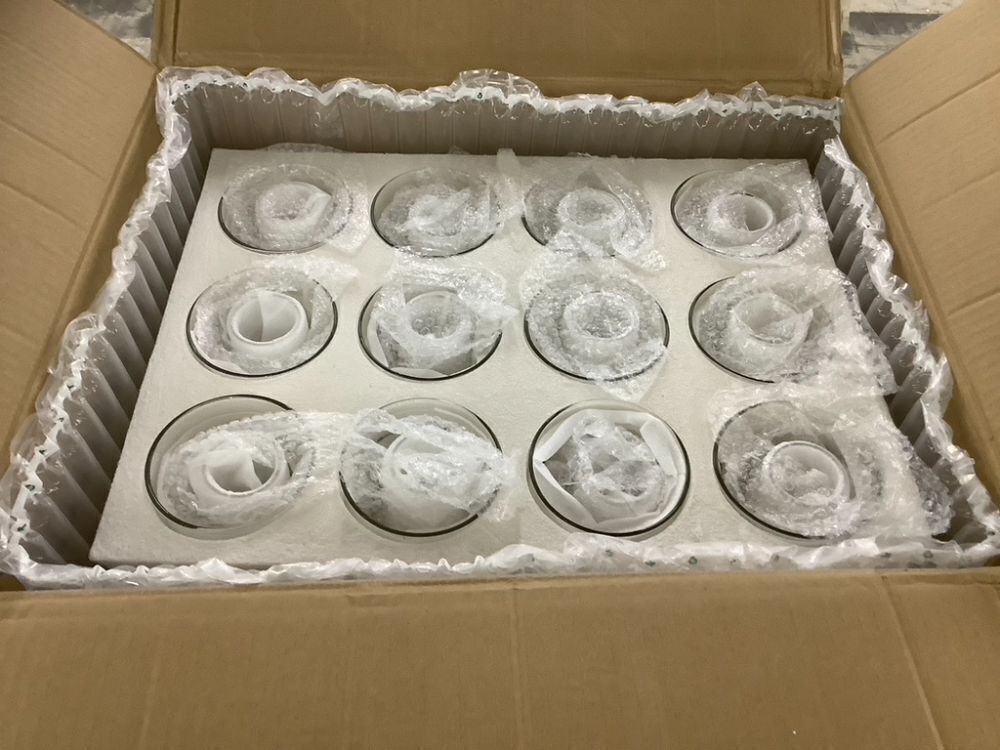 Glass Pillar Candle Holders, 36 pc - Image 4 - Lot 281