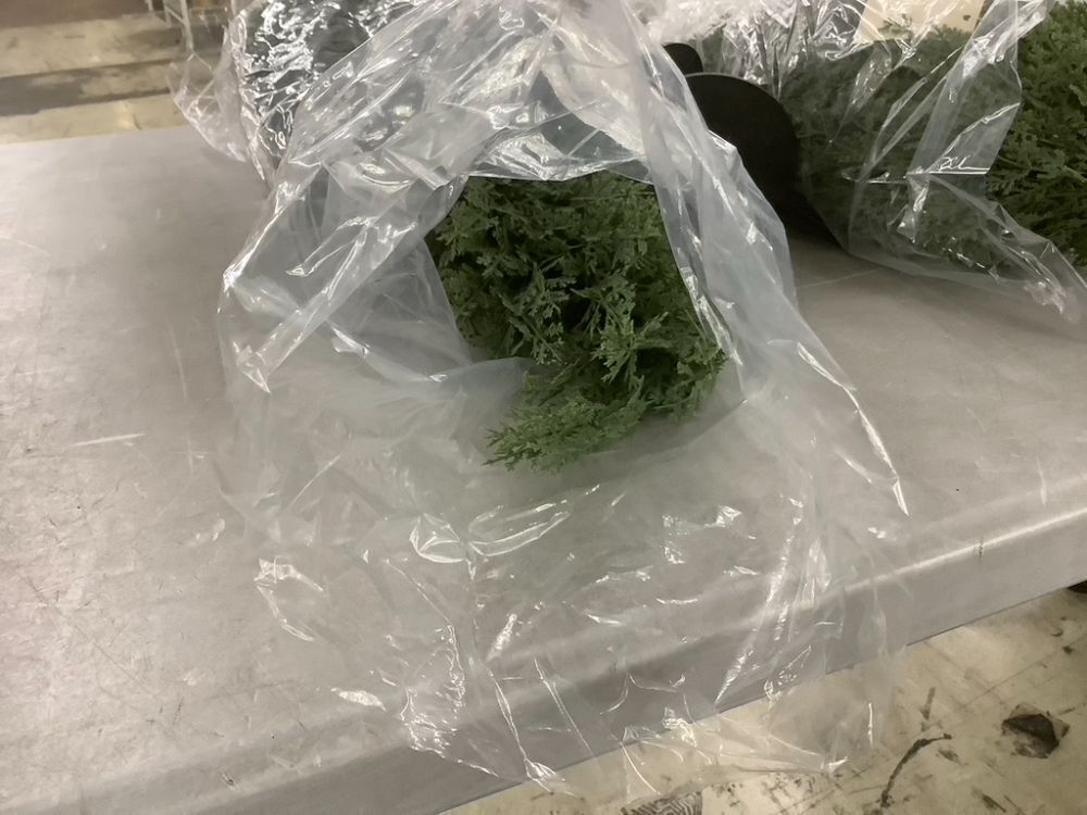 3FT Artificial Cedar Topiary Trees with Ground Spike, Set of 2 - Image 5 - Lot 285