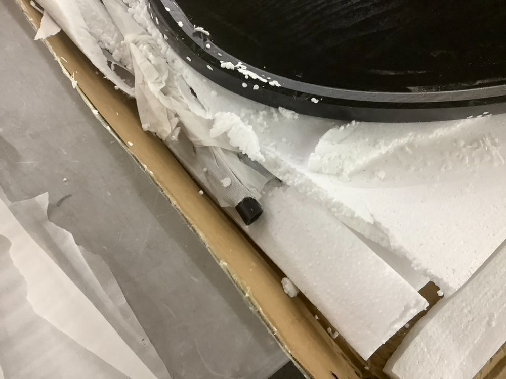 Oval Wood Coffee Table with Metal Legs - Image 4 - Lot 194