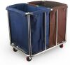 Commercial Laundry Cart with Wheels, 440lb Capacity - Thumbnail 1