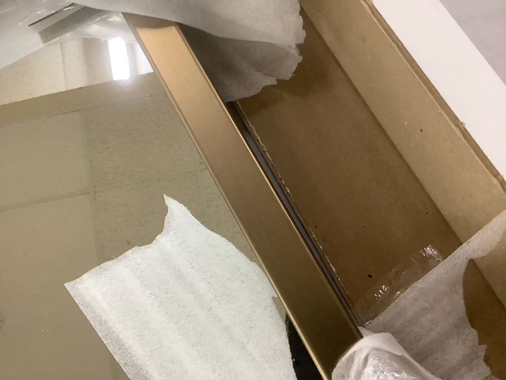 Champagne Bronze Framed Wall Mirror 22" x 30" - Image 5 - Lot 294