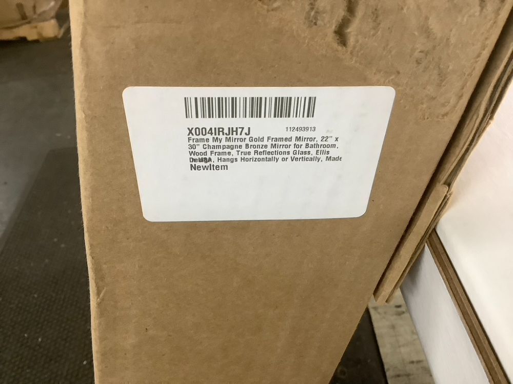 Champagne Bronze Framed Wall Mirror 22" x 30" - Image 7 - Lot 294