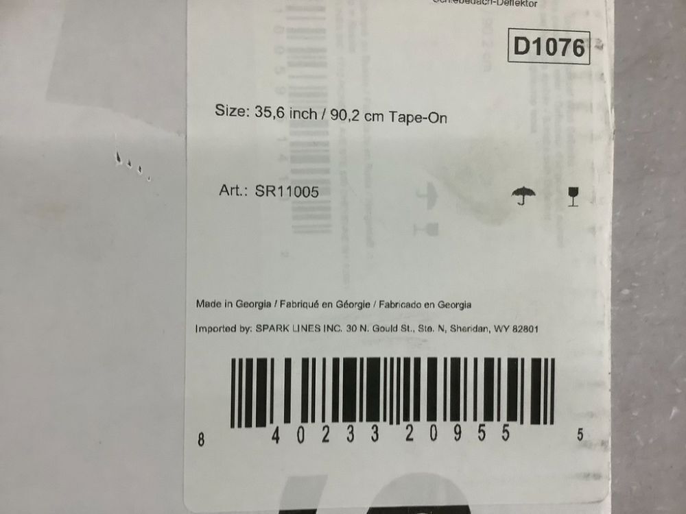 Extra Durable Sunroof Visor Wind Deflector 35.6" - Image 6 - Lot 694