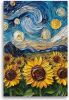 Starry Night Sunflower Wall Art, 16" x 24" - Thumbnail 1