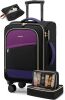LOVEVOOK 4 Pcs Carry On Softside Luggage - Thumbnail 1