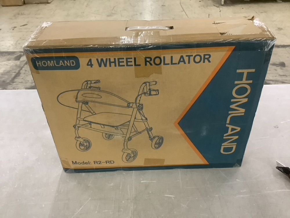 HOMLAND Foldable Rollator Walkers with Seat - Image 2 - Lot 599