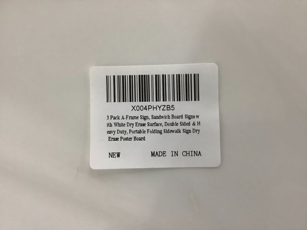 3 Pack A Frame Sandwich Board Signs with Dry Erase Surface - Image 5 - Lot 699