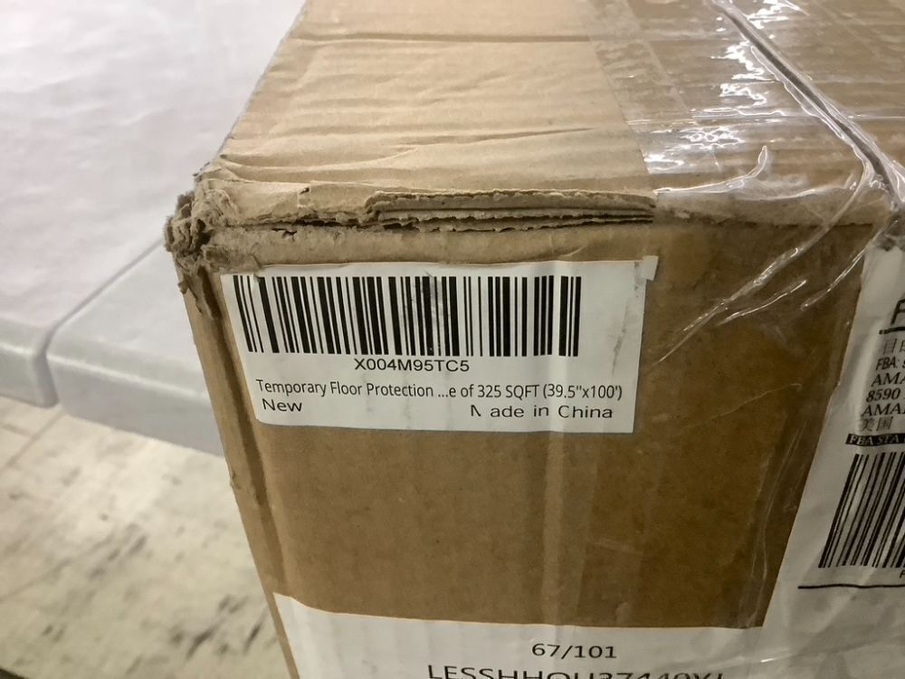 Temporary Floor Protection for Construction Projects, 39.5" x 100' - Image 5 - Lot 594