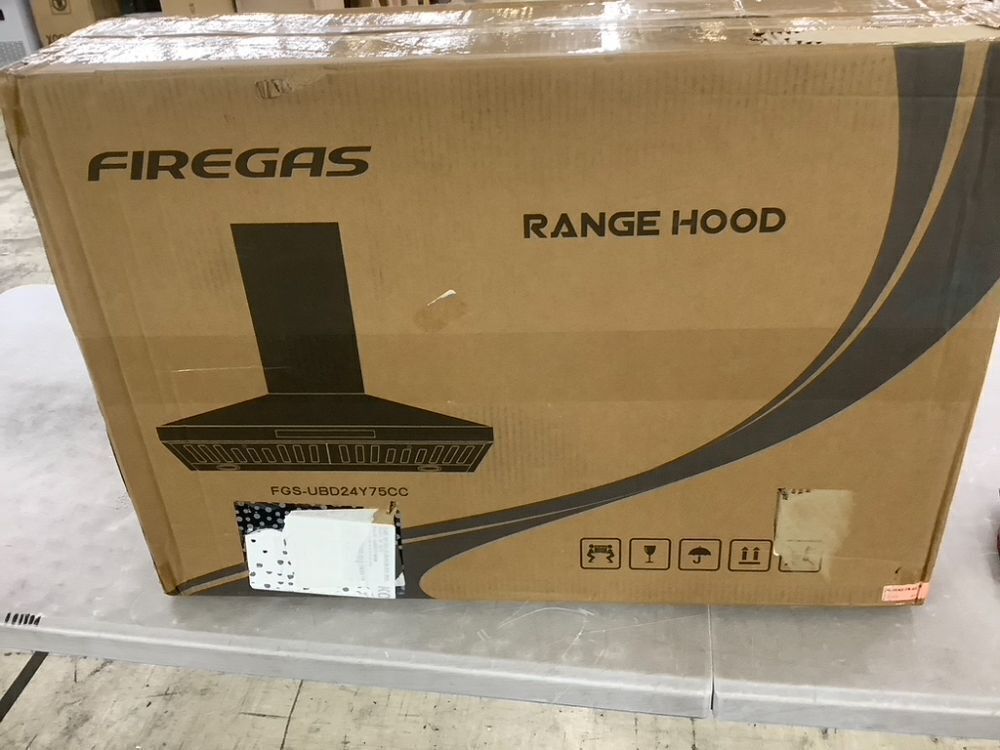FIREGAS Black Range Hood 30 inch, 450 CFM - Image 2 - Lot 199
