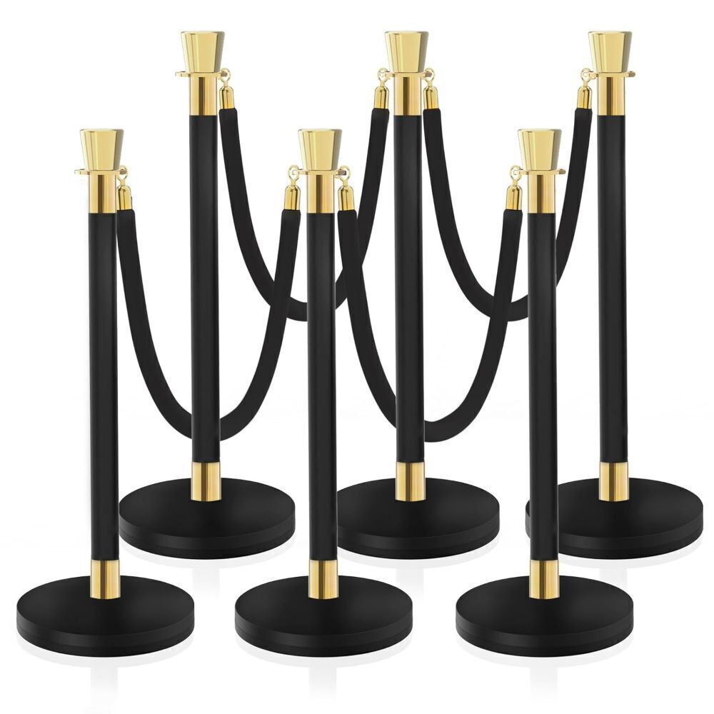 VEVOR Crowd Control Stanchion, Set of 6 - Image 1 - Lot 400