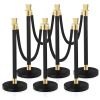 VEVOR Crowd Control Stanchion, Set of 6 - Thumbnail 1