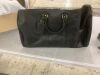 Black Leather Travel Bag - Thumbnail 1
