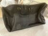 Black Leather Travel Bag - Thumbnail 3