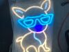 LED Neon Dog Wearing Sunglasses Sign - Thumbnail 2