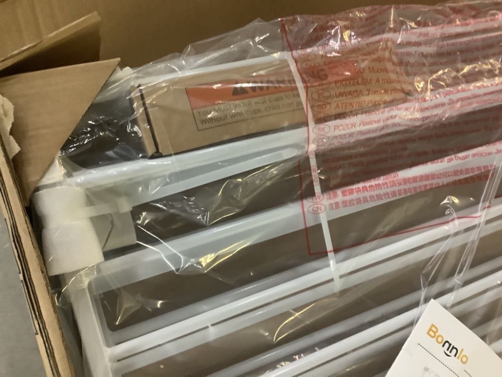 Zebra Roller Shades, White, 32" x 72" - Image 3 - Lot 593