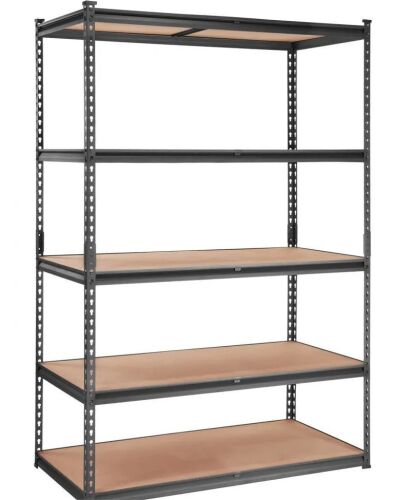 VEVOR 5-Tier Adjustable Storage Shelving Unit, 2000 lbs Capacity, 48" L x 24" W x 72" - Damage to Shelves - Lot 226