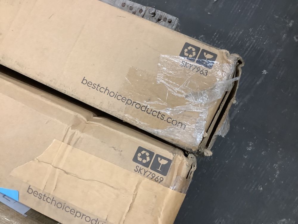 Lot of (5) 9' Square Solar LED Lighted Patio Umbrella w/ Woodgrain Pattern - Uninspected - Image 2 - Lot 229