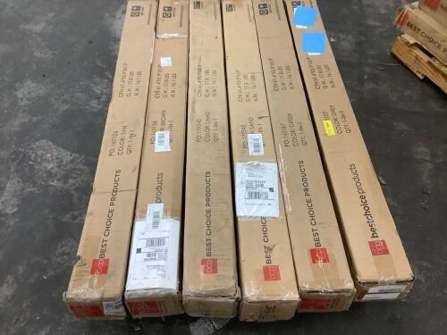 Lot of (6) 10' Solalr LED Patio Umbrellas - Uninspected - Lot 314