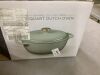 Cast-Iron Dutch Oven Kitchen Cookware w/ Enamel, Handles - 6qt - Thumbnail 5