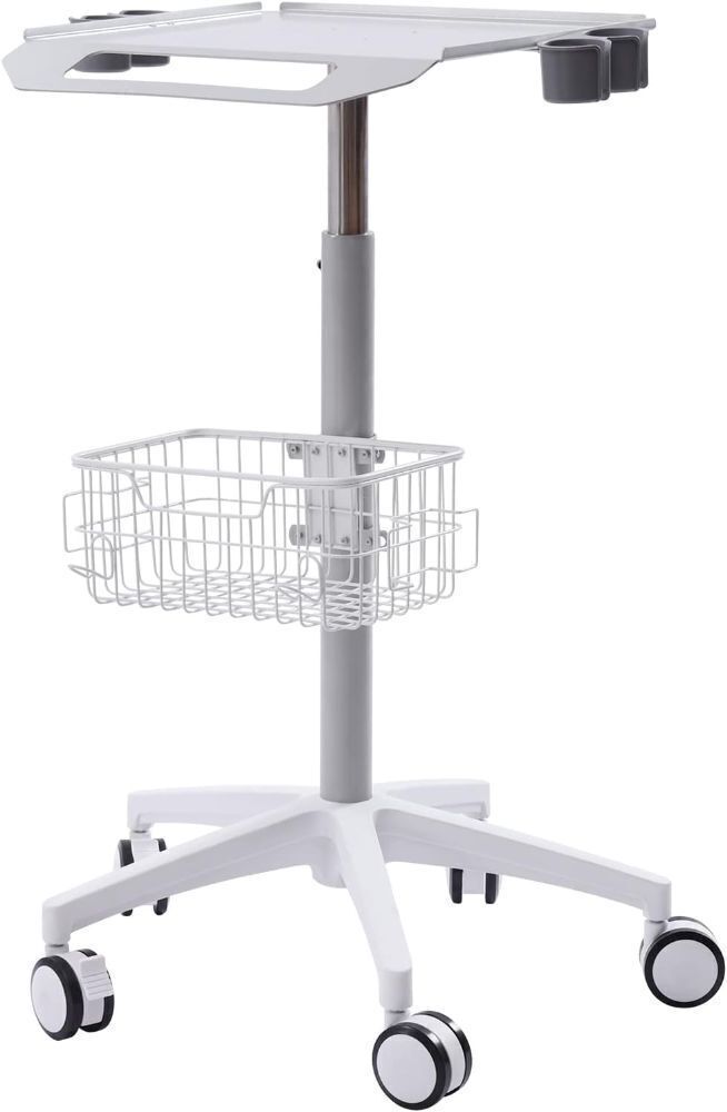 Medical Trolley Mobile Rolling Cart with Adjustable Height, 55.12lbs Load Capacity - Image 1 - Lot 797