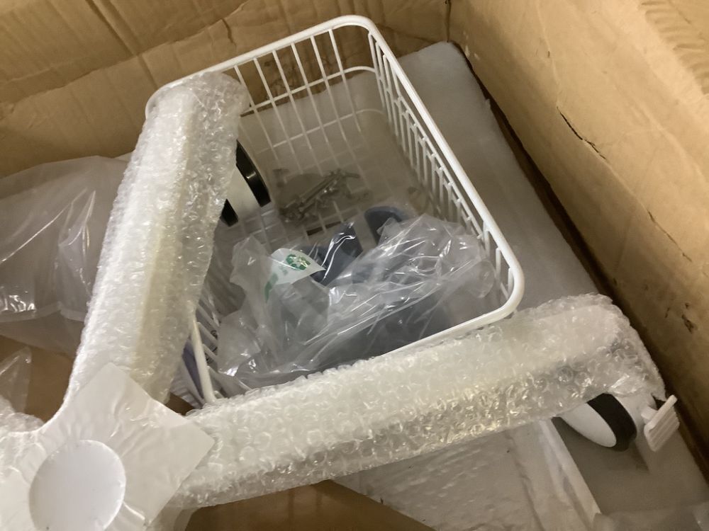 Medical Trolley Mobile Rolling Cart with Adjustable Height, 55.12lbs Load Capacity - Image 4 - Lot 797