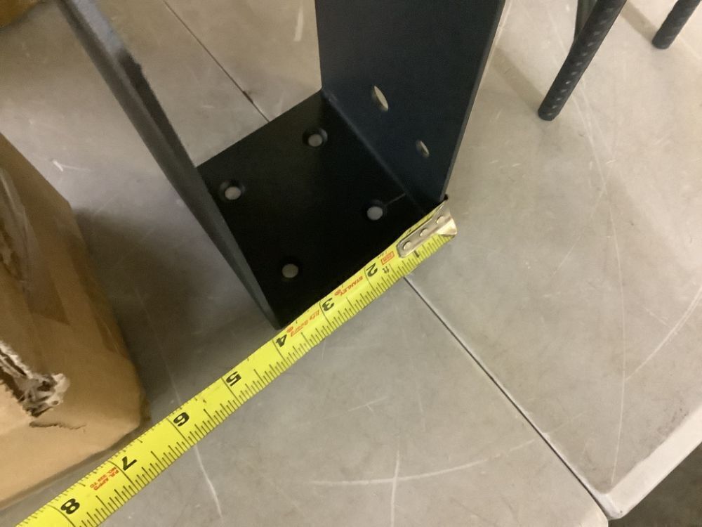 4pc Metal U-Shape Post Base Holder - Image 5 - Lot 799