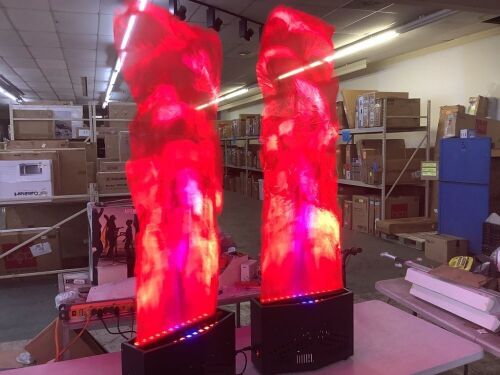 4.9ft LED Flame Lamp Stage Lights, Set of 2 - Lot 59