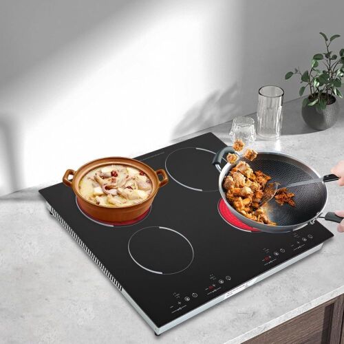 3000W 4 Burners Built-in Electric Ceramic Induction Cooktop - Lot 101