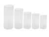 Clear Plastic Cylinder Display Stands, 5 pc - Thumbnail 1