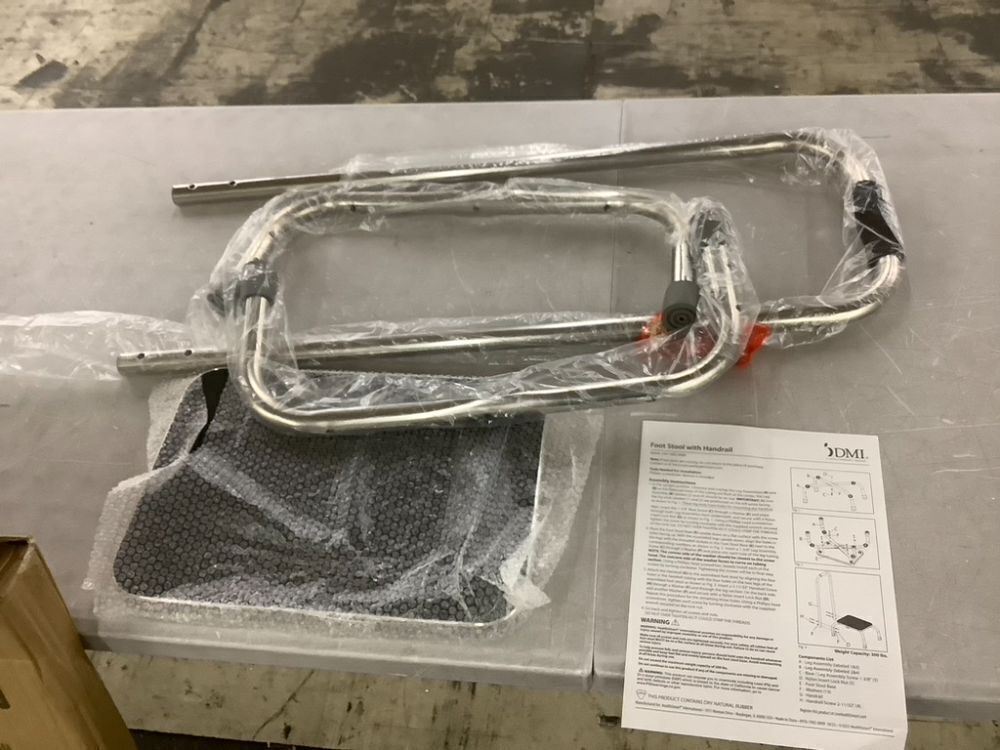 DMI Step Stool with Handle and Non Skid Rubber Platform, 300lb Capacity, 17.3"D x 12.3"W x 34"H with 9.5 Inch Step Up - Image 2 - Lot 607