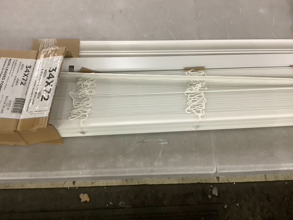 Lotus & Windoware Cordless 2 Inch Faux Wood Blind, 34" Wide x 72" Long - Image 3 - Lot 601