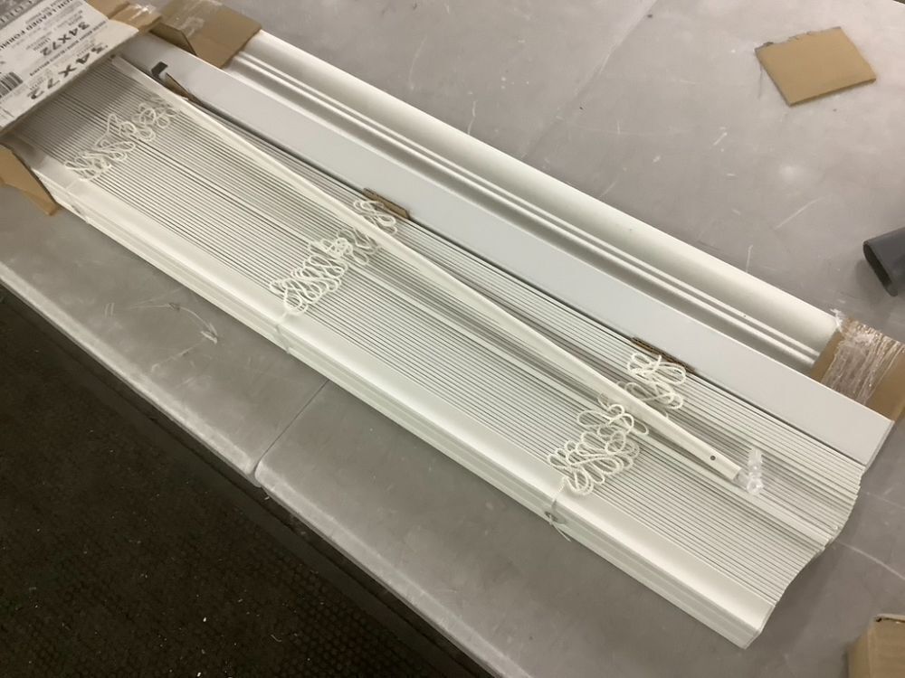 Lotus & Windoware Cordless 2 Inch Faux Wood Blind, 34" Wide x 72" Long - Image 4 - Lot 601