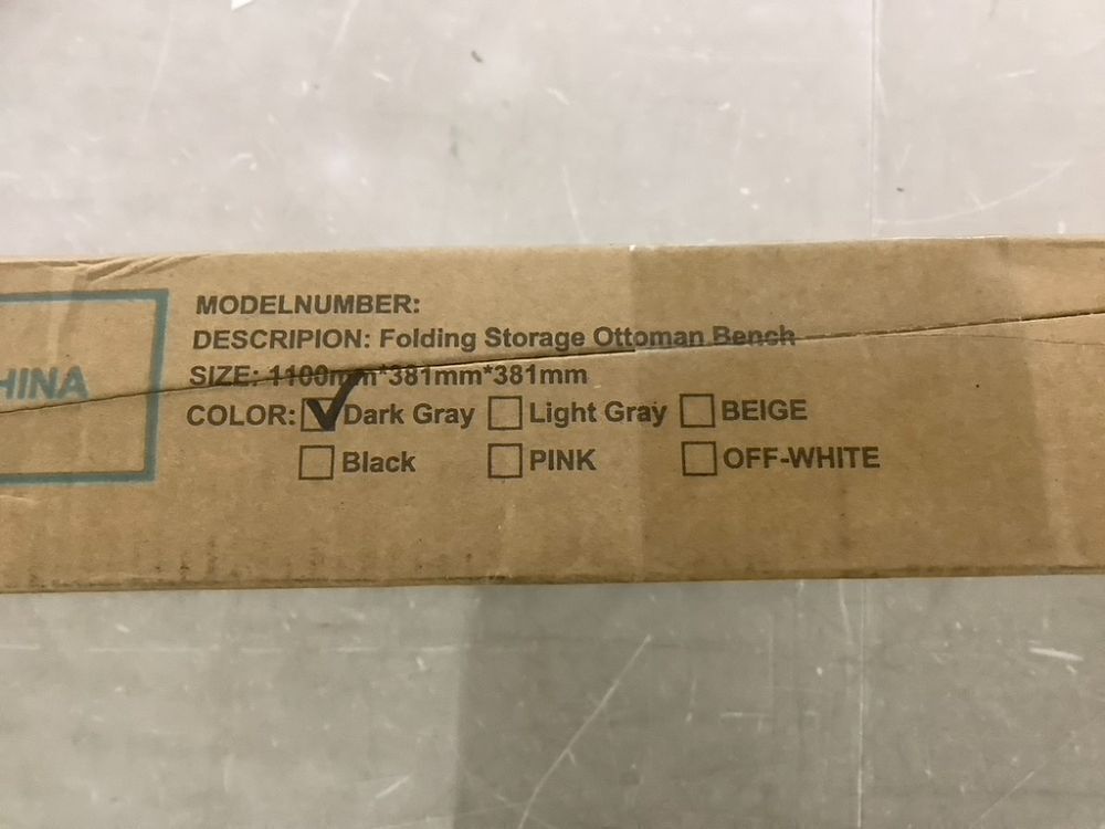 Folding Storage Ottoman Bench - Image 6 - Lot 302