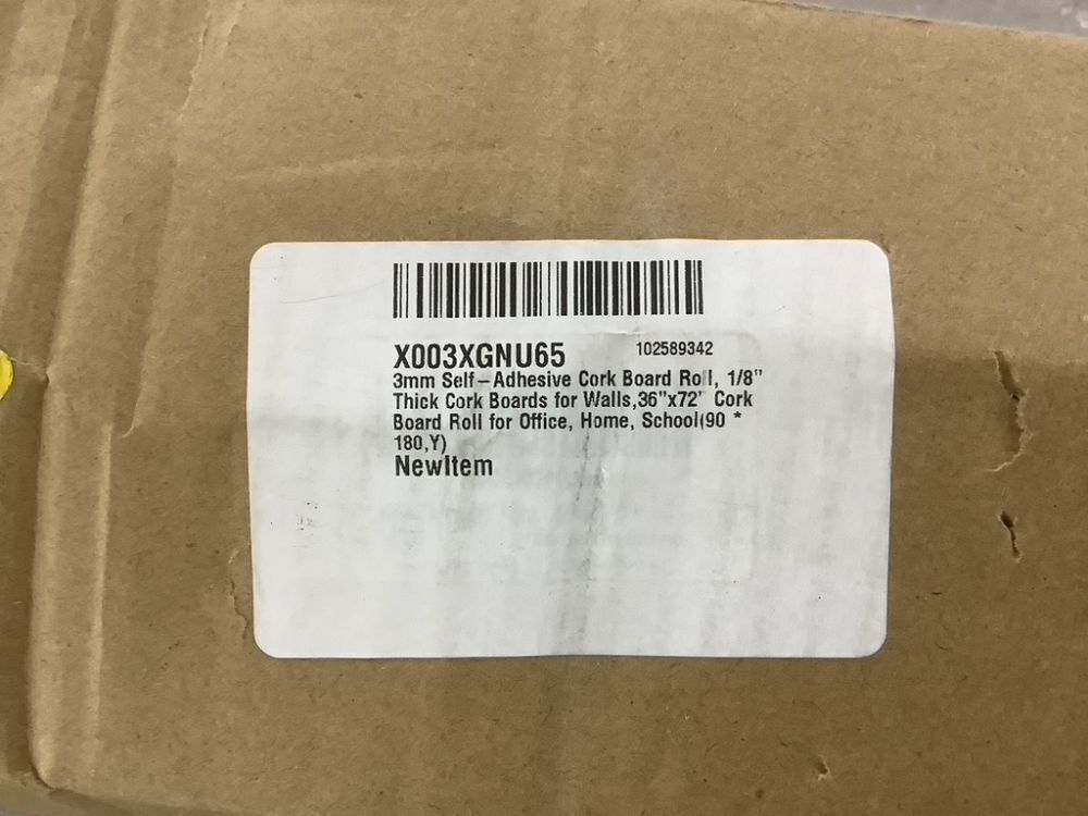 Self-Adhesive Cork Board Roll, 1/8" Thick - Image 5 - Lot 609