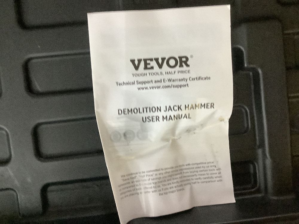 VEVOR Demolition Jack Hammer, 18.5 x 3.97 in. 1400W, 2900 BPM - Image 5 - Lot 37JF